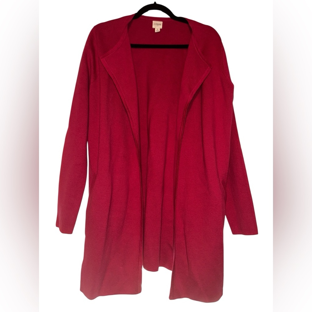 J. Crew Berry Pure Cotton Cardigan | medium